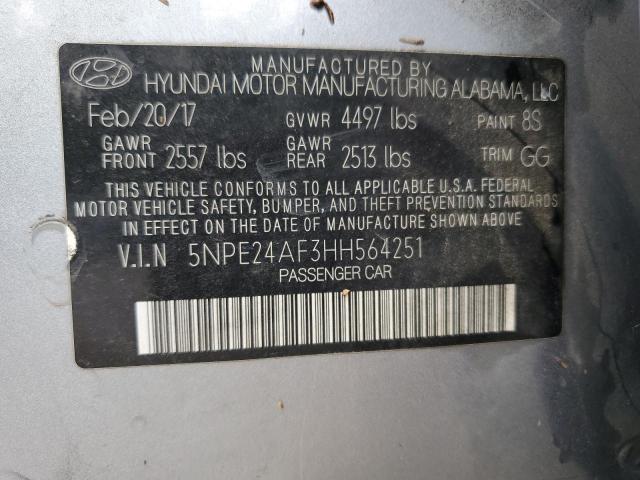 2017 HYUNDAI SONATA SE - 5NPE24AF3HH564251