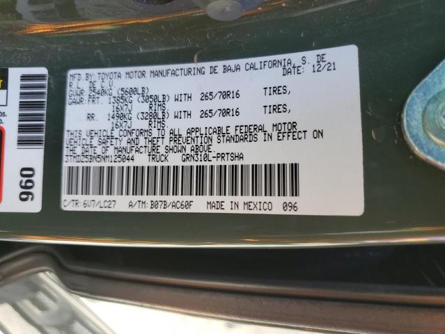 2022 TOYOTA TACOMA DOU 3TMDZ5BN5NM125044