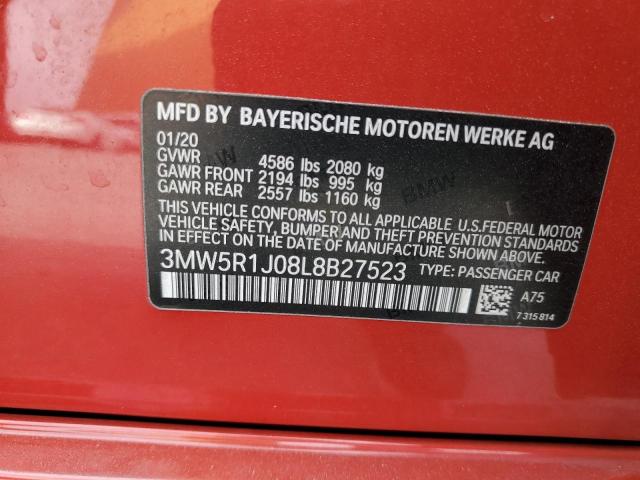 2020 BMW 330I - 3MW5R1J08L8B27523