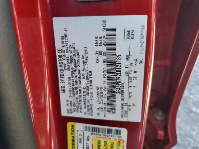 2020 FORD FUSION SE - 3FA6P0T92LR121185