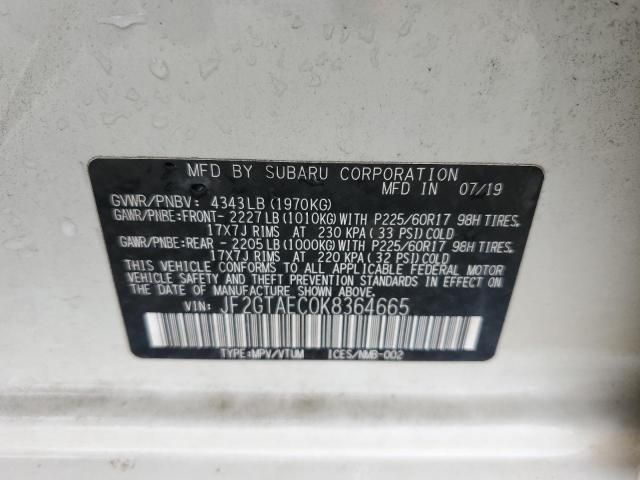 2019 SUBARU CROSSTREK JF2GTAEC0K8364665
