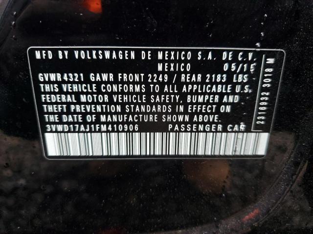 2015 VOLKSWAGEN JETTA SE - 3VWD17AJ1FM410906