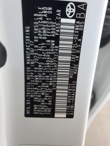 2017 TOYOTA COROLLA L - 5YFBURHE5HP712748