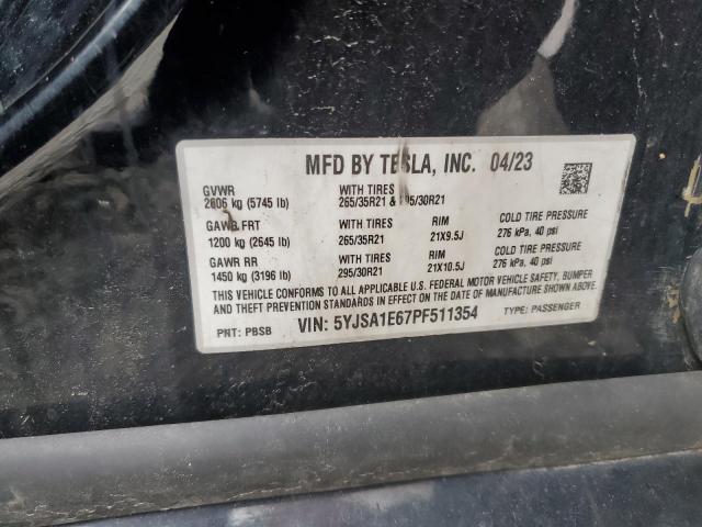 2023 TESLA MODEL S - 5YJSA1E67PF511354