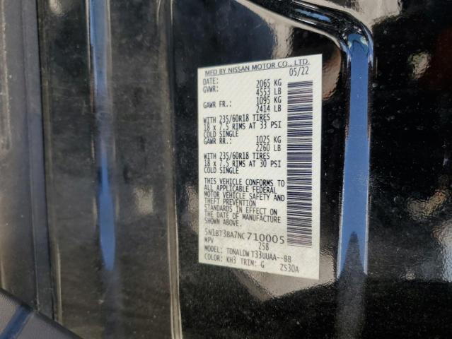 2022 NISSAN ROGUE SV - 5N1BT3BA7NC710005