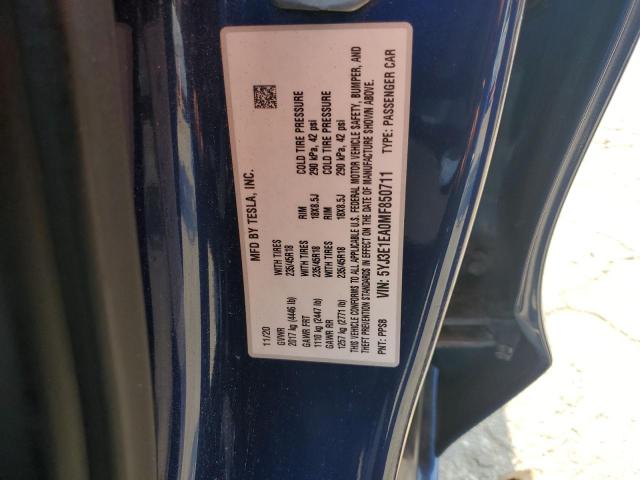 2021 TESLA MODEL 3 - 5YJ3E1EA0MF850711