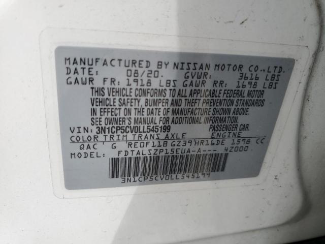 2020 NISSAN KICKS SV - 3N1CP5CV0LL545199