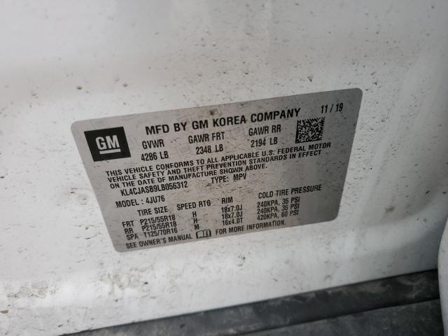 2020 BUICK ENCORE PRE - KL4CJASB9LB056312