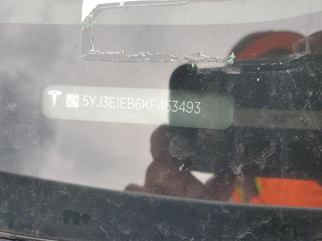 2019 TESLA MODEL 3 5YJ3E1EB6KF453493