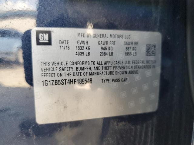 2017 CHEVROLET MALIBU LS 1G1ZB5ST4HF189548