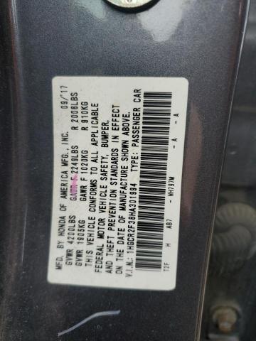 2017 HONDA ACCORD LX 1HGCR2F38HA301994