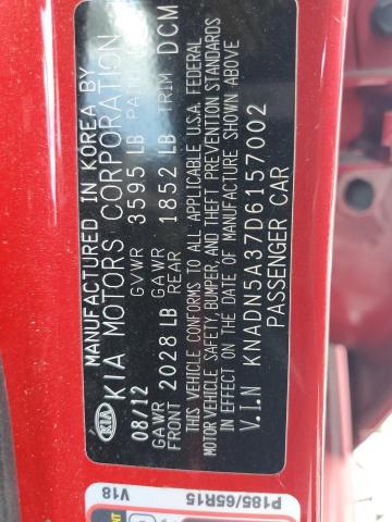 2013 KIA RIO EX - KNADN5A37D6157002