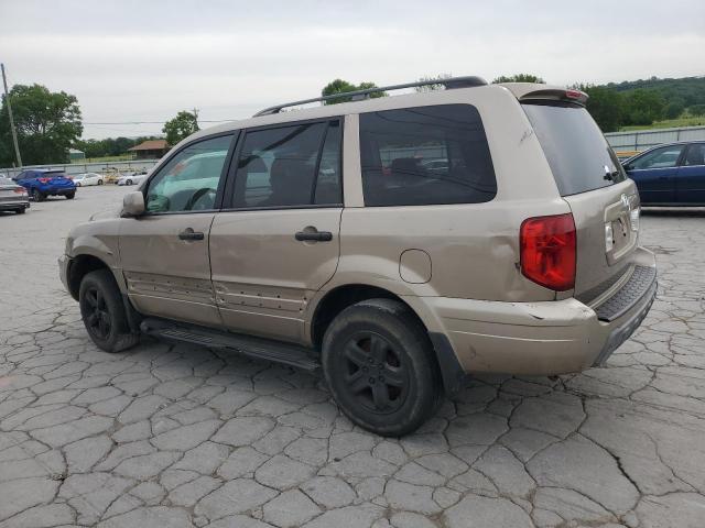HONDA PILOT EXL 2004 beige 4dr spor gas 2HKYF18534H531452 photo #3