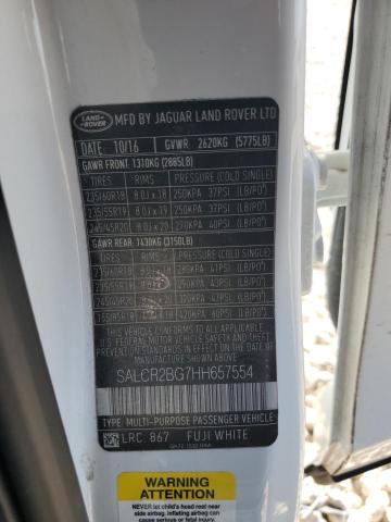 2017 LAND ROVER DISCOVERY SALCR2BG7HH657554