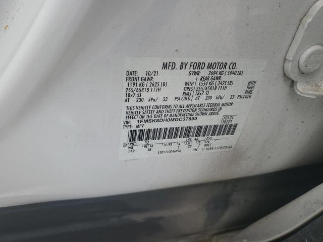 2021 FORD EXPLORER X - 1FMSK8DH0MGC37890
