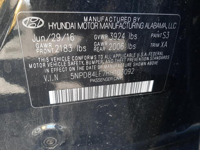 2017 HYUNDAI ELANTRA SE #3305699716