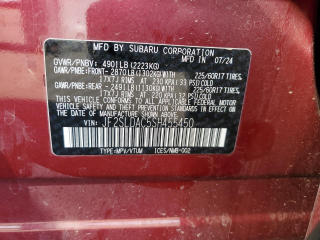 2025 SUBARU FORESTER - JF2SLDAC5SH455450