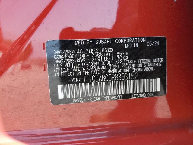 2024 SUBARU IMPREZA JF1GUABC6R8393152