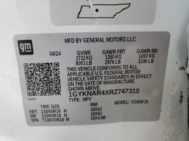 2024 CADILLAC XT5 LUXURY - 1GYKNAR4XRZ747310