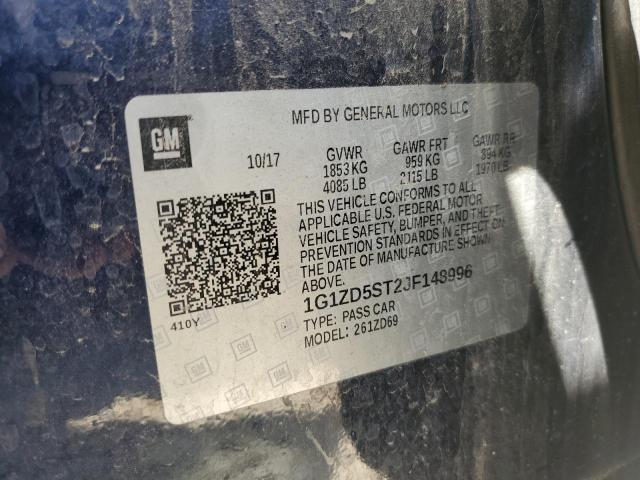 2018 CHEVROLET MALIBU  LT - 1G1ZD5ST2JF148996