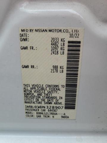 2023 NISSAN ALTIMA SR 1N4BL4CW8PN328907