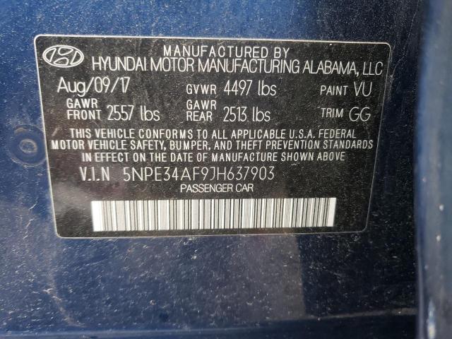 2018 HYUNDAI SONATA SPO - 5NPE34AF9JH637903