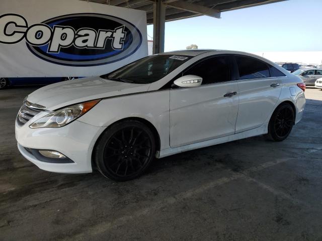 HYUNDAI SONATA SE 2014 white  gas 5NPEC4AB5EH861544 photo #1