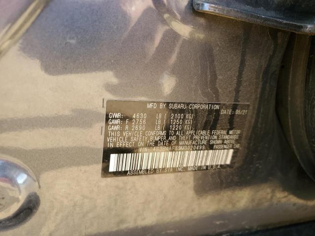 2021 SUBARU LEGACY PRE 4S3BWAF69M3020499