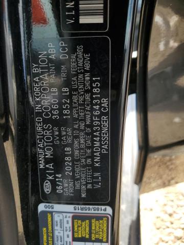 2015 KIA RIO LX KNADM4A39F6431851