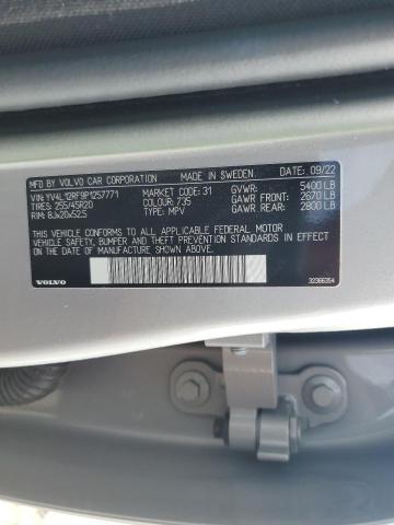 2023 VOLVO XC60 ULTIM YV4L12RF9P1257771