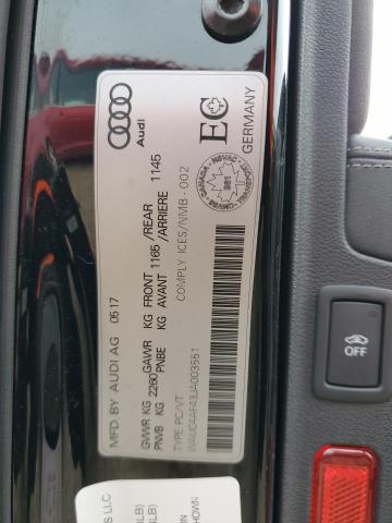 2018 AUDI S4 PRESTIG WAUC4AF43JA003551
