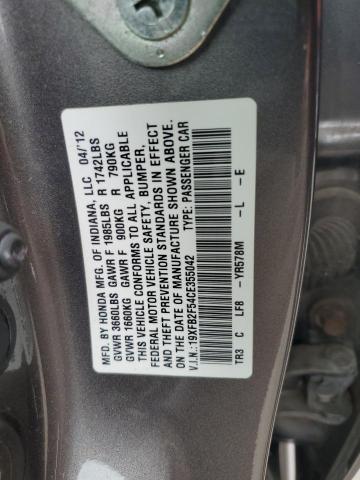 2012 HONDA CIVIC LX - 19XFB2F54CE355042