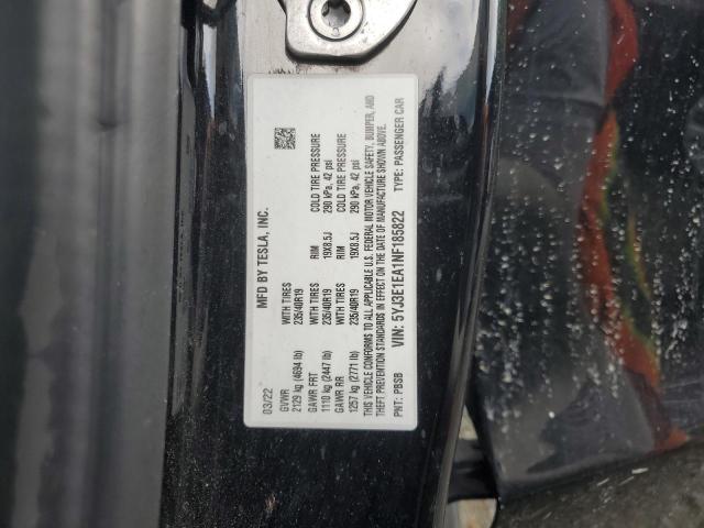2022 TESLA MODEL 3 - 5YJ3E1EA1NF185822