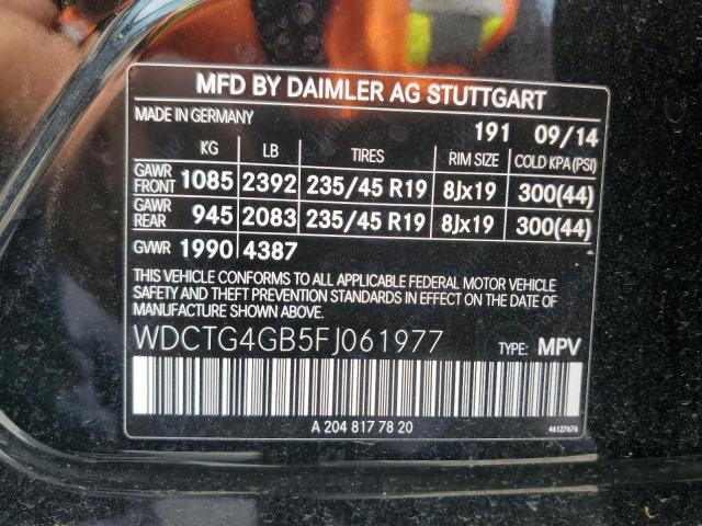 2015 MERCEDES-BENZ GLA 250 4M - WDCTG4GB5FJ061977