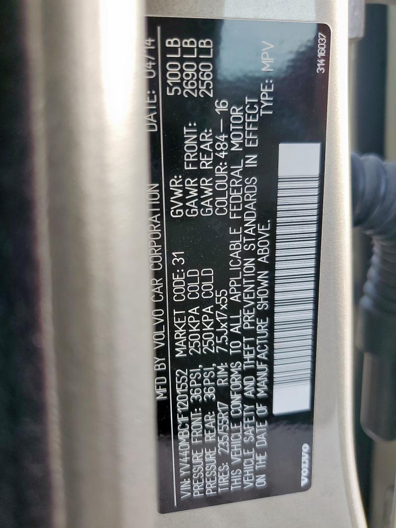 2015 VOLVO XC70 T5 PR YV440MBC1F1201552