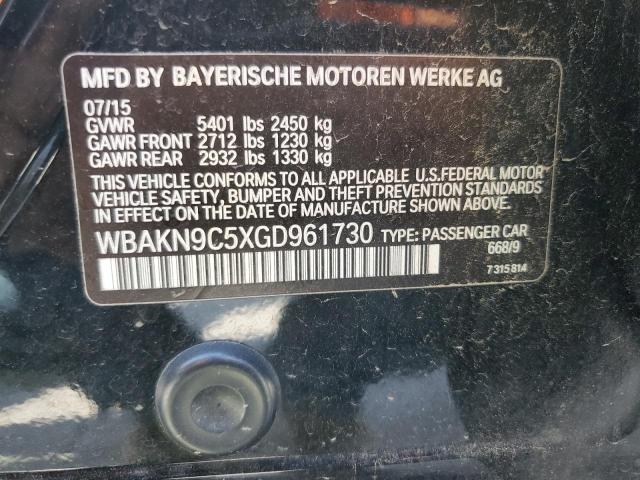 2016 BMW 550 I WBAKN9C5XGD961730