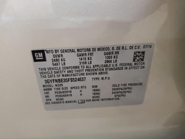2015 CADILLAC SRX LUXURY - 3GYFNBE35FS524637