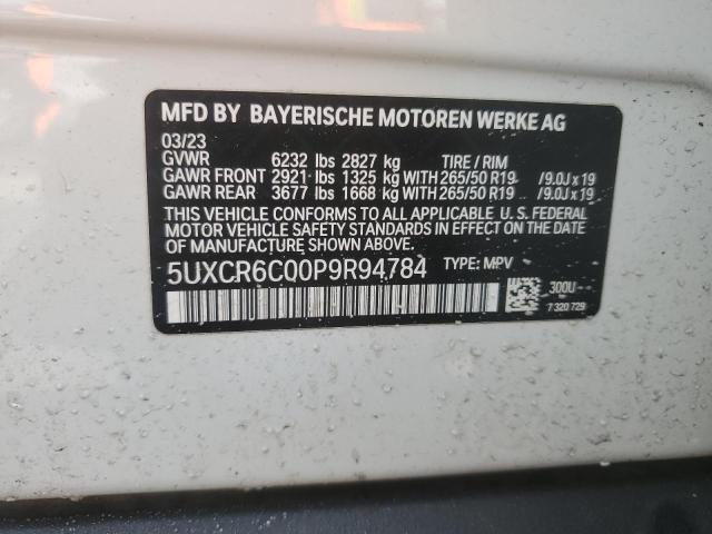 2023 BMW X5 XDRIVE4 - 5UXCR6C00P9R94784