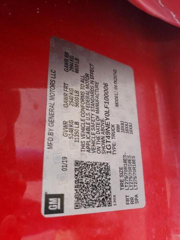 2020 GMC SIERRA K25 1GT49NEY0LF100006