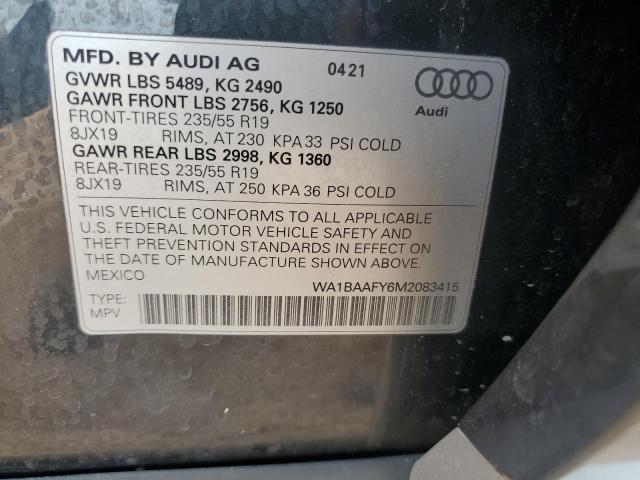 2021 AUDI Q5 PREMIUM - WA1BAAFY6M2083415
