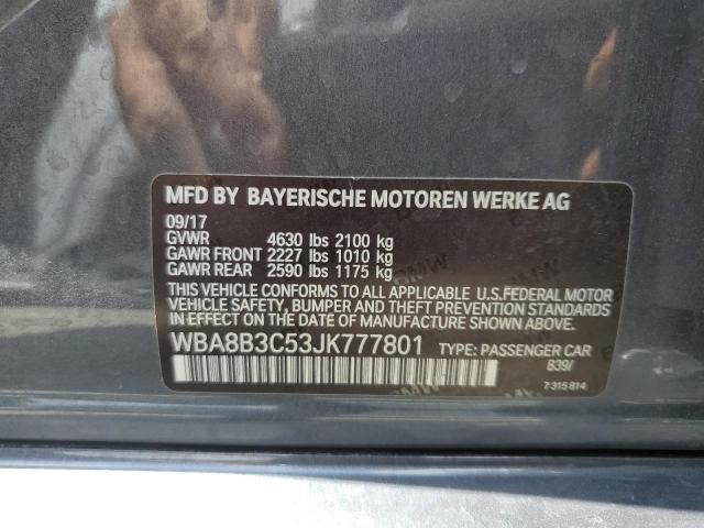 2018 BMW 340 I WBA8B3C53JK777801