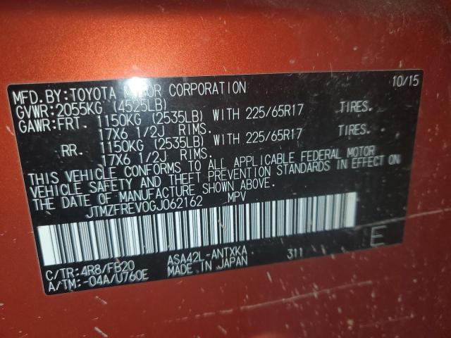 2016 TOYOTA RAV4 LE - JTMZFREV0GJ062162