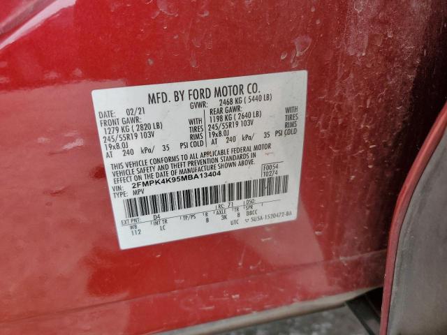 2021 FORD EDGE TITAN - 2FMPK4K95MBA13404
