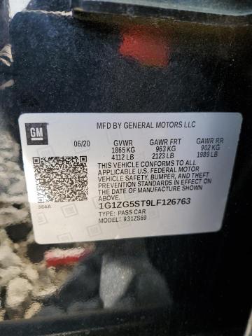 2020 CHEVROLET MALIBU RS - 1G1ZG5ST9LF126763