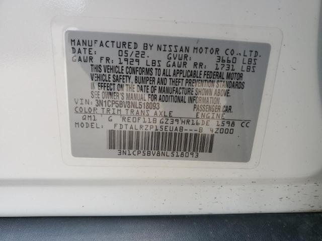 2022 NISSAN KICKS S - 3N1CP5BV8NL518093
