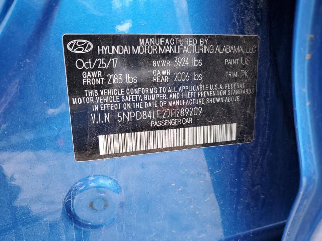 2018 HYUNDAI ELANTRA SE - 5NPD84LF2JH289209