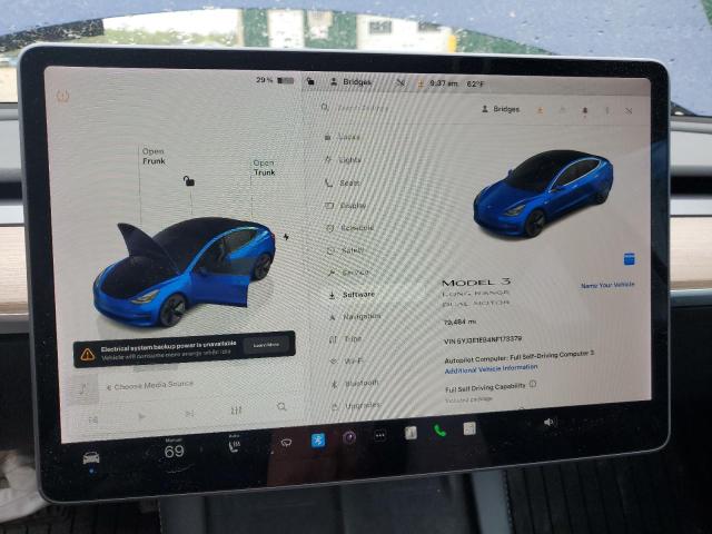 2022 TESLA MODEL 3 - 5YJ3E1EB4NF173379