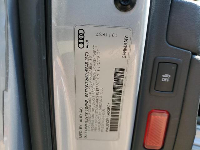 2018 AUDI A5 PREMIUM - WAUENCF51JA009892