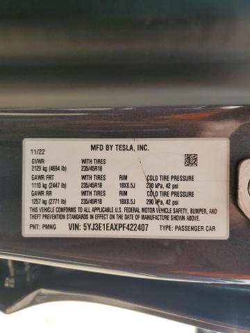 2023 TESLA MODEL 3 - 5YJ3E1EAXPF422407