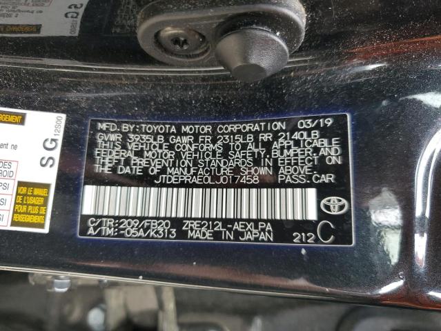 2020 TOYOTA COROLLA LE - JTDEPRAE0LJ017458